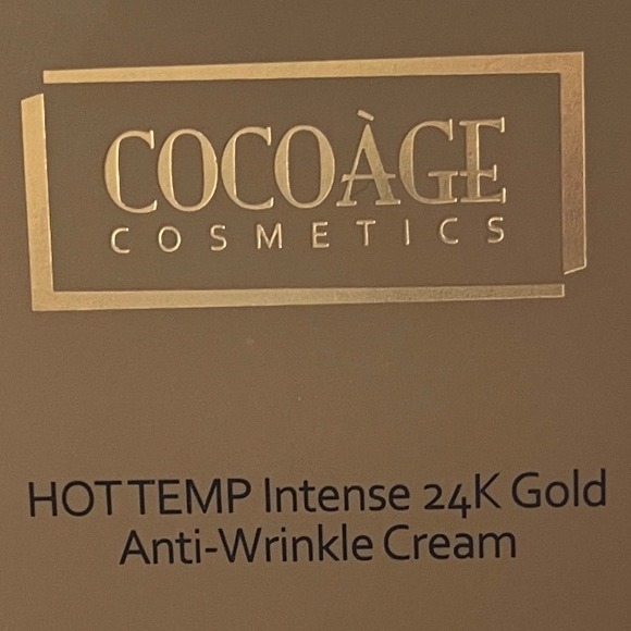 CocoAge HOT TEMP Intense 24K Gold Anti-Wrinkle Cream 1 fl oz Lifts Firm Tighten - Picture 1 of 5